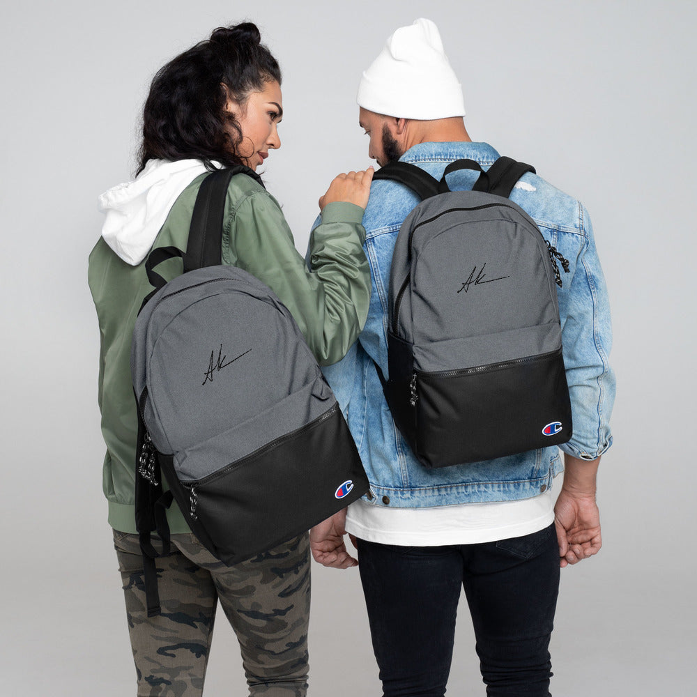 AK Signature Embroidered Champion Backpack